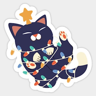 Christmas Kitty Sticker